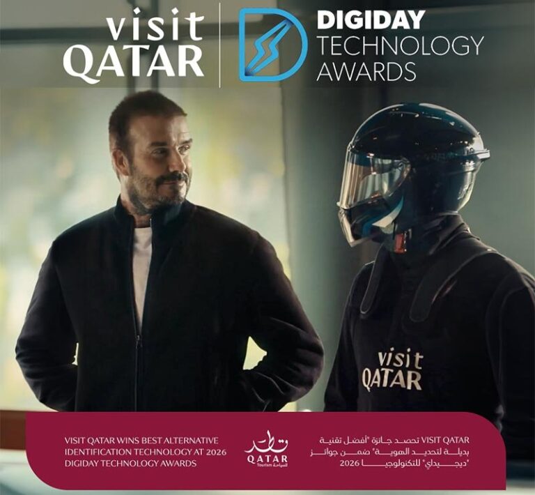 Visit Qatar “Arrivals” Campaign Wins Best Alternative Identification Technology at 2026 Digiday Technology Awards - vi...